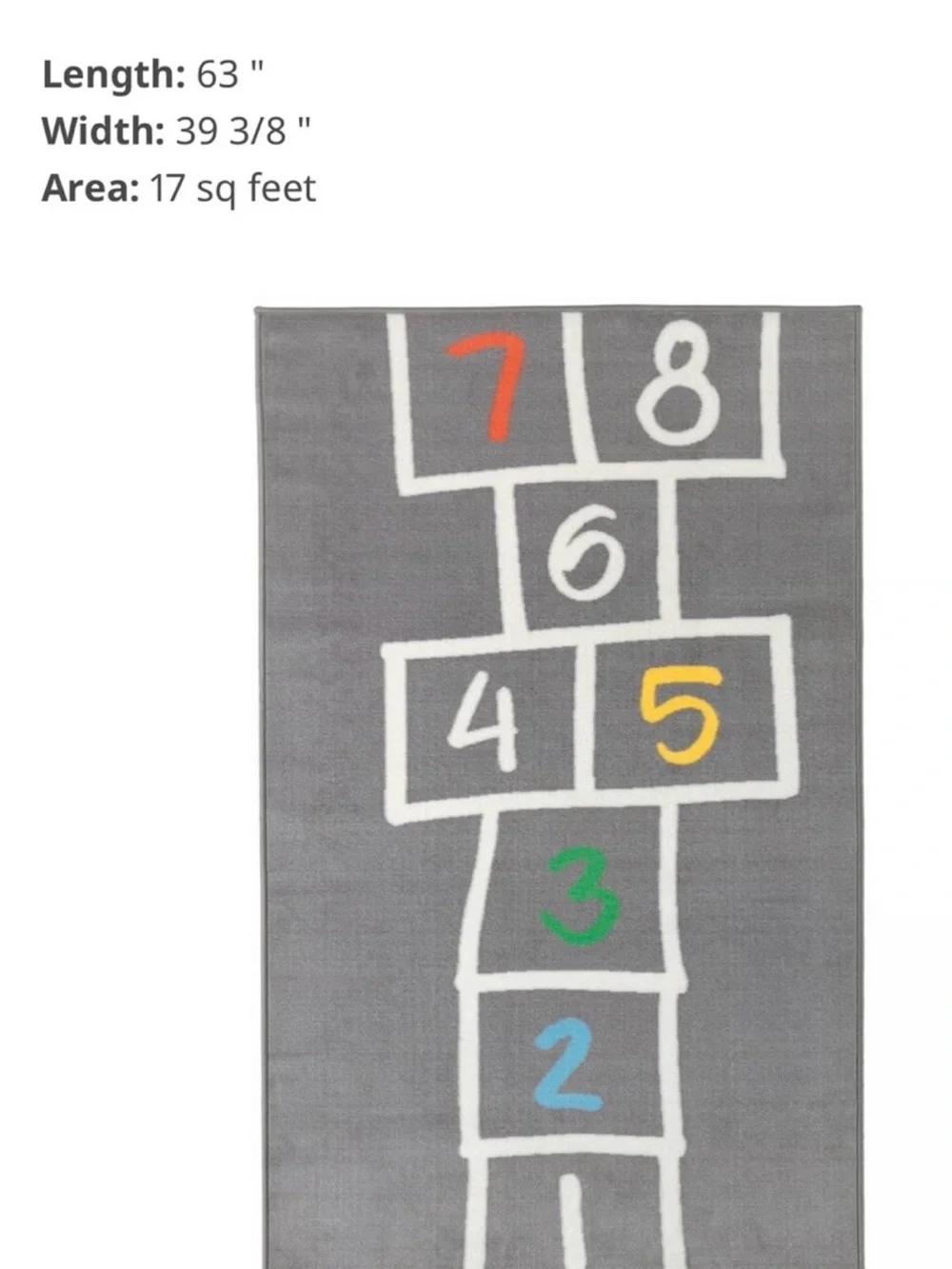 IKEA gray hopscotch